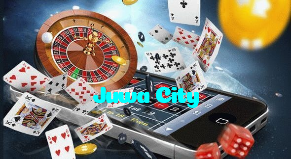 Juwa City casino presented on mobile device in Pakistan with slots and live games